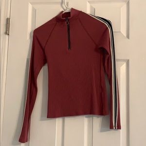 Purple long sleeve shirt